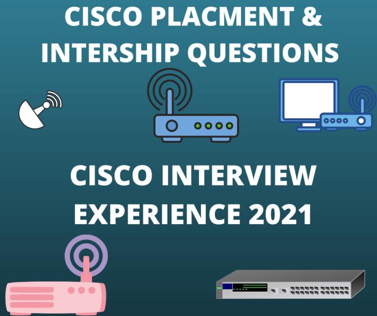 New CISCO Interview Question 2022,CISCO Interview Experience 2022