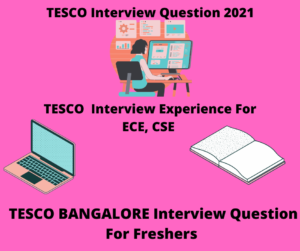 Tesco Interview Question 2021,Tesco Interview Experience