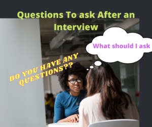 questions to ask after an interview